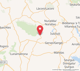 Map of Gesturi, Sardinia