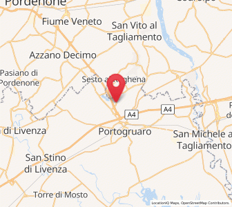 Map of Giai, Veneto