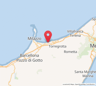 Map of Giammoro, Sicily