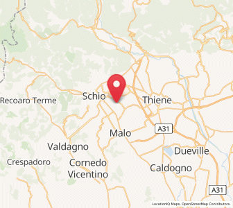 Map of Giavenale, Veneto