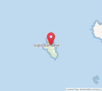 Map of Giglio Castello, Tuscany
