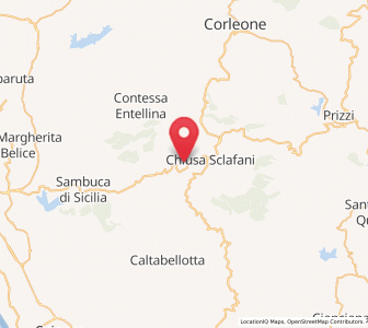 Map of Giuliana, Sicily
