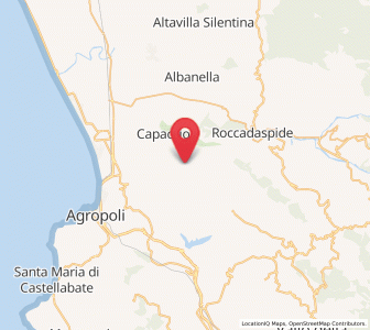 Map of Giungano, Campania