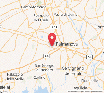 Map of Gonars, Friuli Venezia Giulia