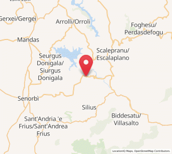 Map of Goni, Sardinia
