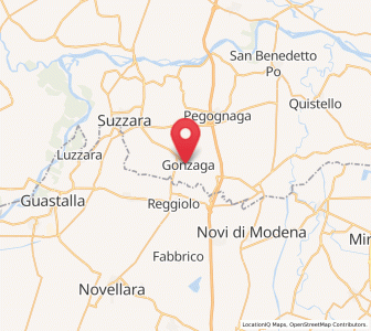 Map of Gonzaga, Lombardy