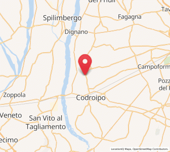 Map of Gradisca, Friuli Venezia Giulia