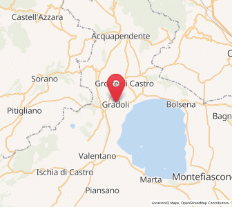 Map of Gradoli, Lazio