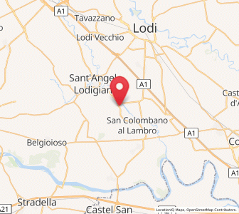 Map of Graffignana, Lombardy