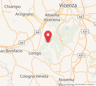 Map of Grancona, Veneto