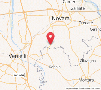Map of Granozzo con Monticello, Piedmont