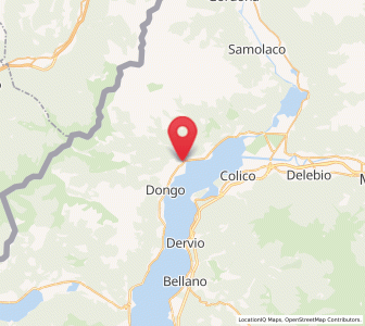 Map of Gravedona, Lombardy