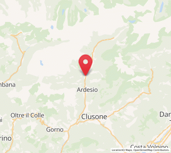 Map of Gromo, Lombardy