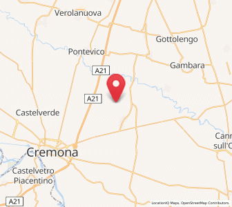 Map of Grontardo, Lombardy