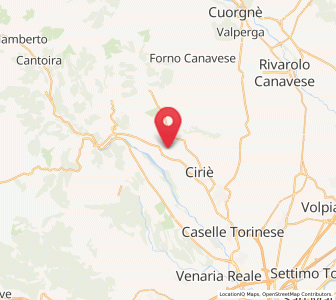 Map of Grosso, Piedmont