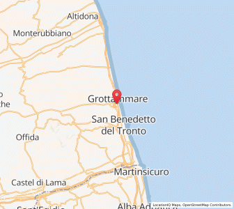 Map of Grottammare, The Marches