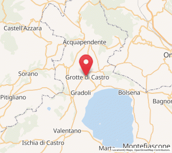 Map of Grotte di Castro, Lazio