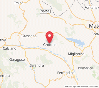 Map of Grottole, Basilicate
