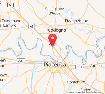 Map of Guardamiglio, Lombardy