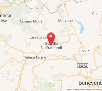 Map of Guardia Sanframondi, Campania