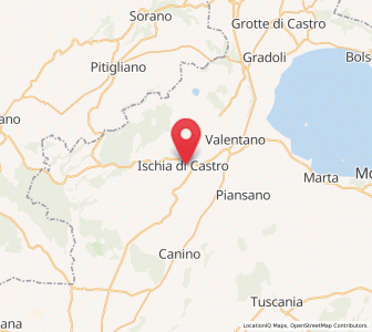 Map of Ischia di Castro, Lazio