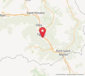 Map of Issogne, Aosta Valley