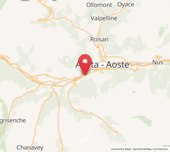 Map of Jovencan, Aosta Valley