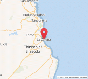 Map of La Caletta, Sardinia