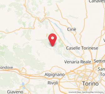 Map of La Cassa, Piedmont