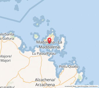Map of La Maddalena, Sardinia