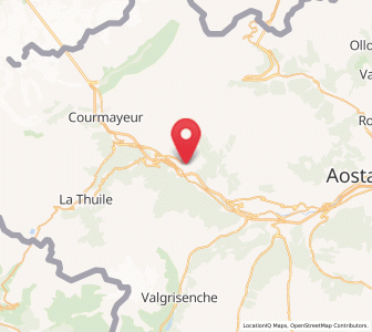 Map of La Salle, Aosta Valley