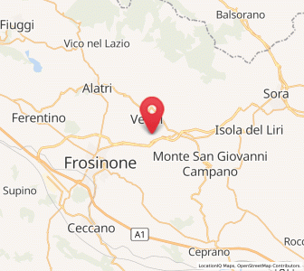 Map of La Vittoria, Lazio