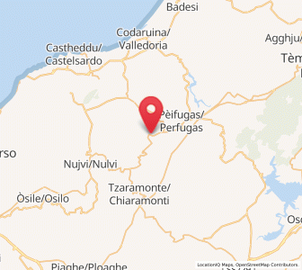 Map of Laerru, Sardinia