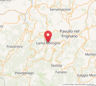 Map of Lama Mocogno, Emilia-Romagna