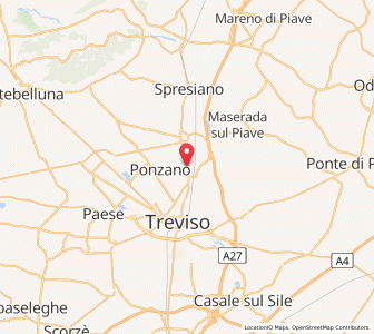 Map of Lancenigo-Villorba, Veneto