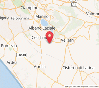 Map of Lanuvio, Lazio