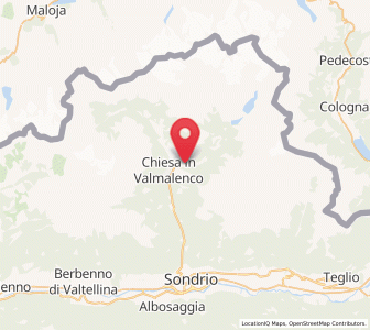 Map of Lanzada, Lombardy
