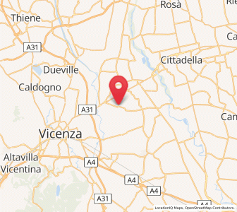 Map of Lanzè, Veneto