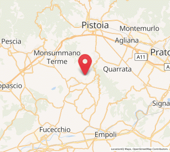 Map of Larciano, Tuscany