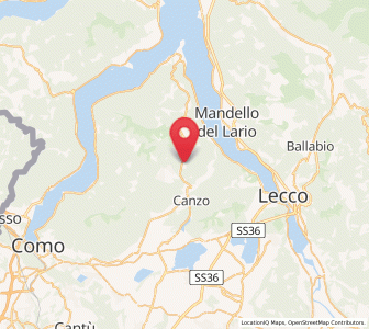 Map of Lasnigo, Lombardy