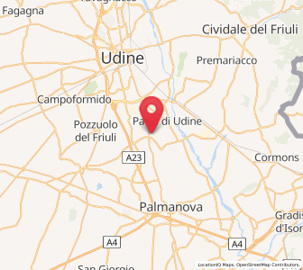 Map of Lauzacco, Friuli Venezia Giulia