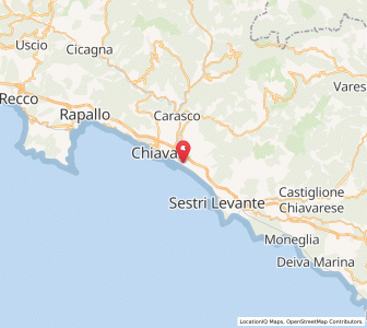 Map of Lavagna, Liguria