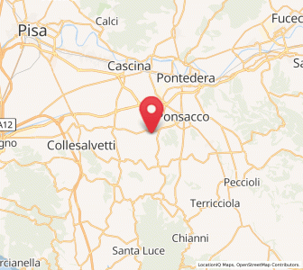 Map of Le Casine-Perignano-Spinelli, Tuscany