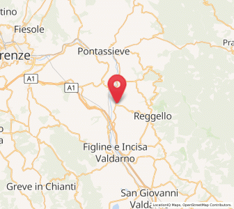 Map of Leccio, Tuscany