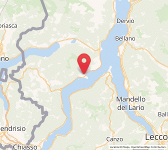 Map of Lenno, Lombardy