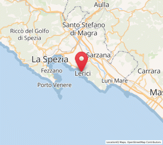 Map of Lerici, Liguria