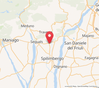 Map of Lestans, Friuli Venezia Giulia