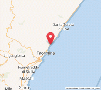 Map of Letojanni, Sicily