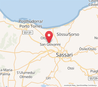 Map of Li Punti-San Giovanni, Sardinia