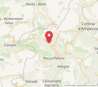 Map of Livinallongo del Col di Lana, Veneto